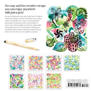 Reverse Coloring Watercolors For You To Doodle & Trace