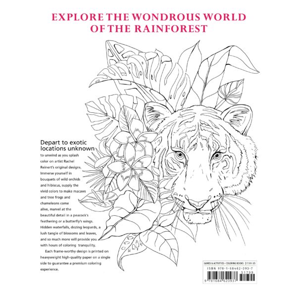 Tropical Wonderland: A Calming Coloring Book For Adults