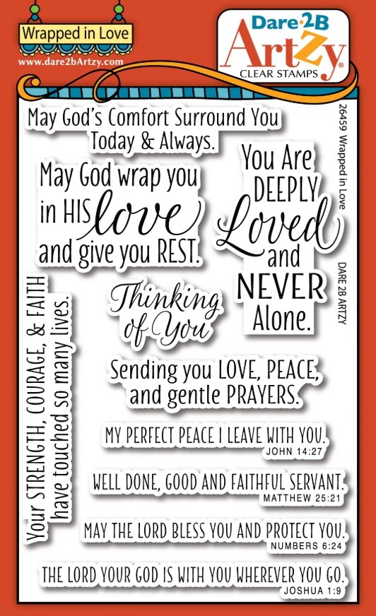 Dare 2B Artzy Stamp Wrapped in Love