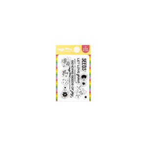 Waffle Flower Postage Collage Seeds Details Stamp Set
