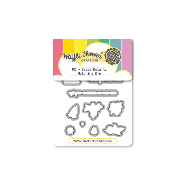 Waffle Flower Postge Collage Seeds Details Matching Die Waffle Flower Postge Collage Seeds Details Matching Die