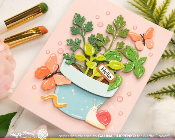 Waffle Flower Happy Herbs Die