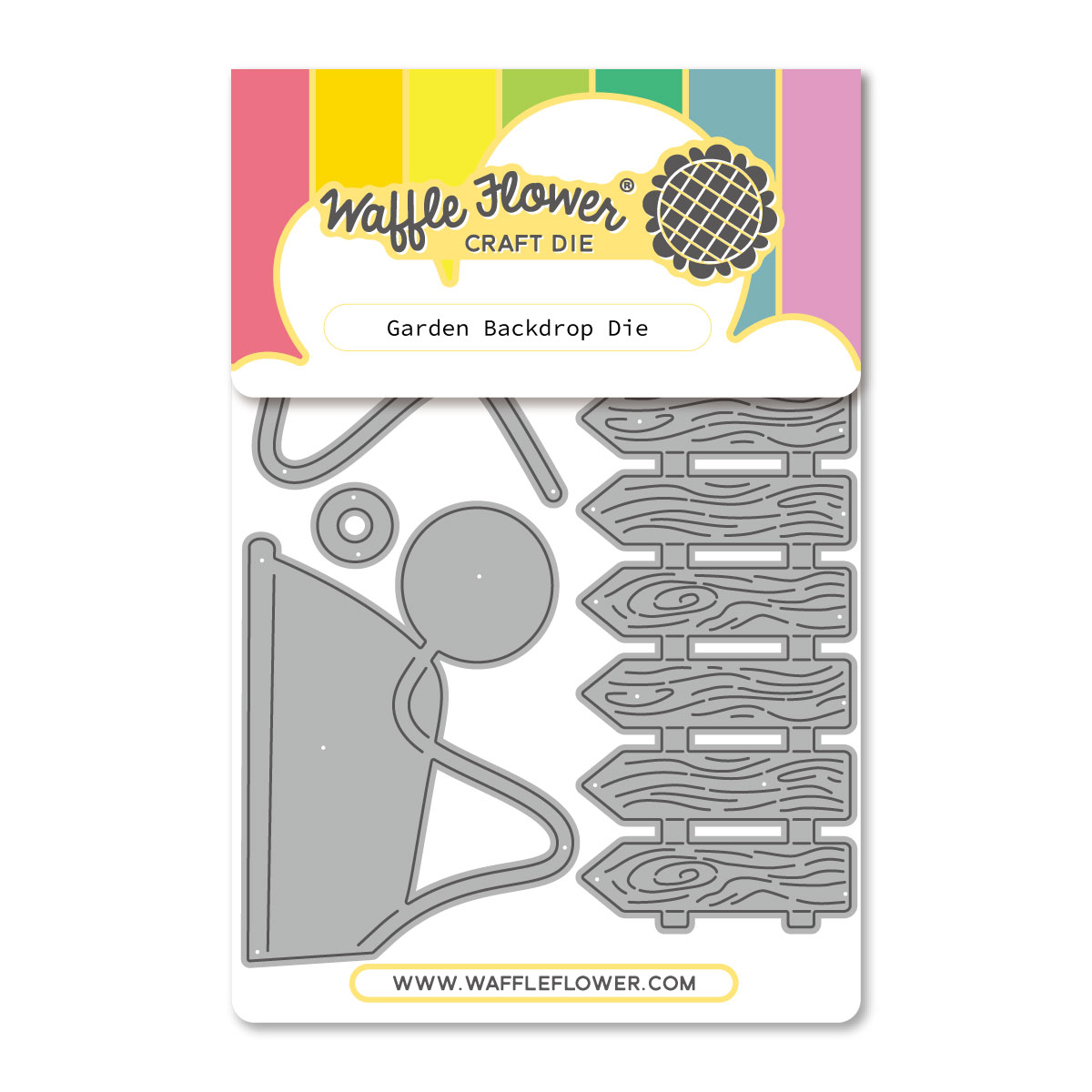 Waffle Flower Garden Backdrop Die