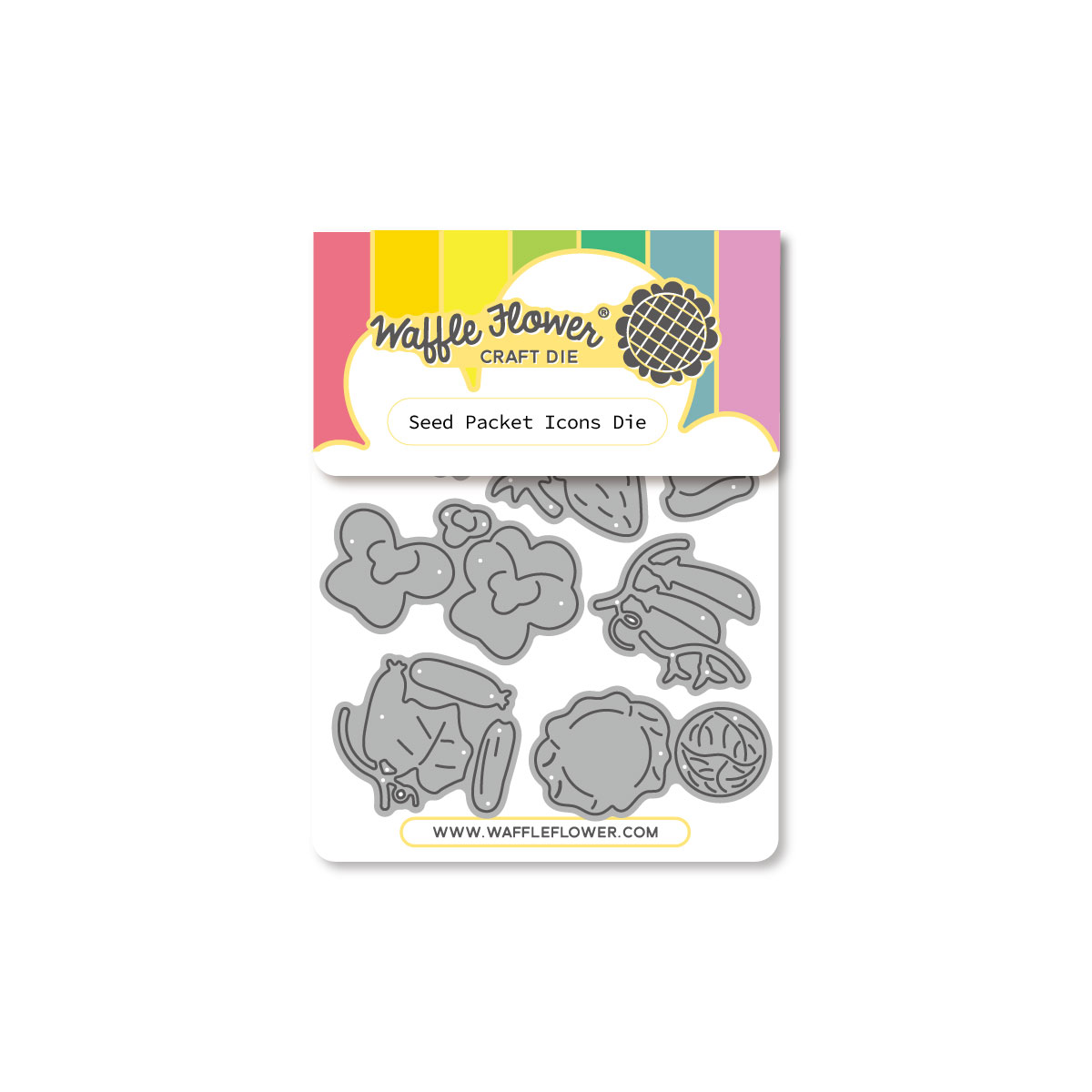 Waffle Flower Seed Packet Icons Die