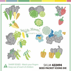 Waffle Flower Seed Packet Icons Die