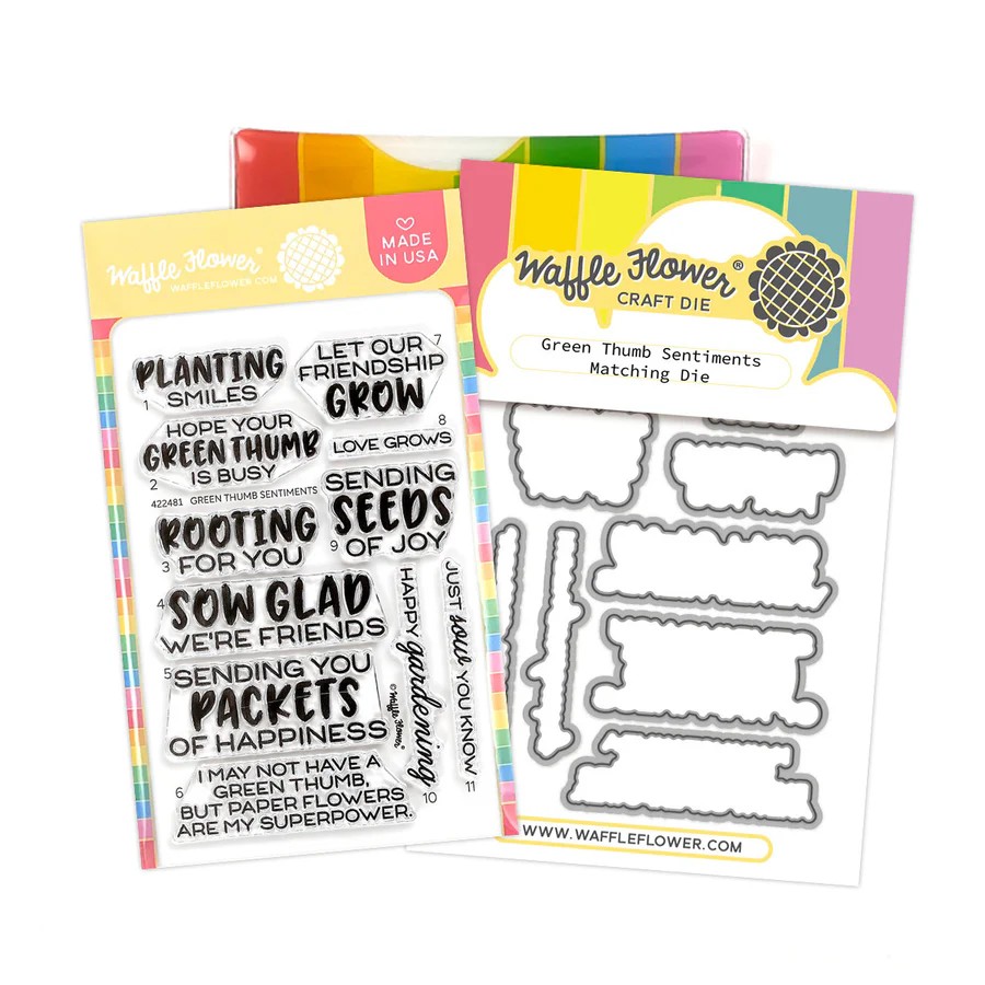 Waffle Flower Green Thumb Sentiments Combo