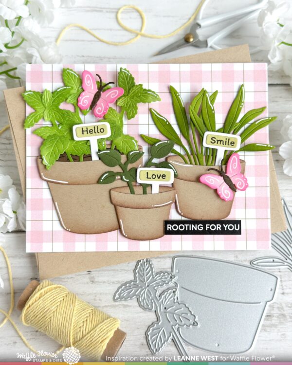 Waffle Flower Plant Marker Combo