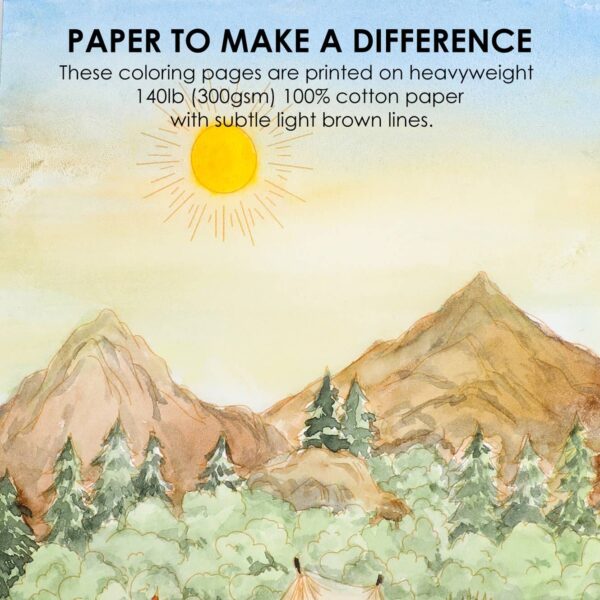 Grabbie Watercolor Coloring Club Landscapes