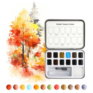 Grabbie Watercolor Coloring Club Autumn