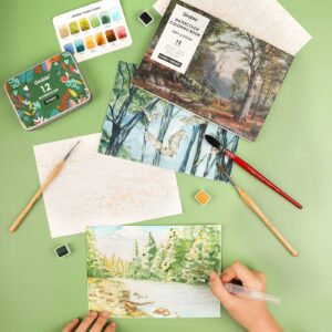 Grabbie Watercolor Coloring Club Forest