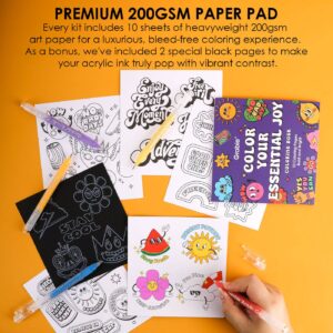 Grabbie Bold & Bright Coloring Kit Forest Color