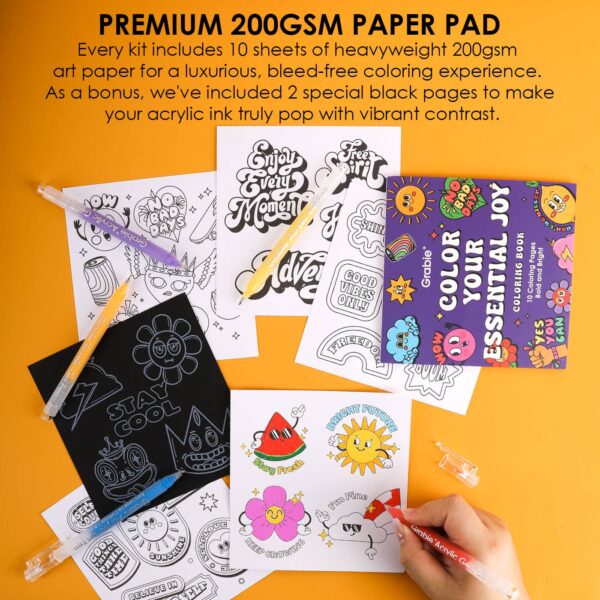 Grabbie Bold & Bright Coloring Kit Forest Color
