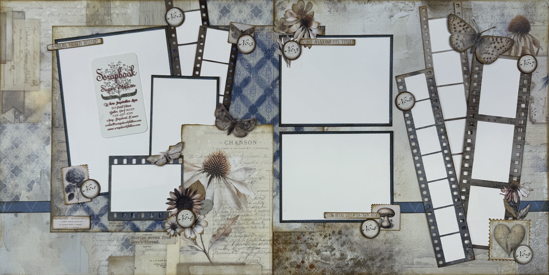49 & Market Faded Memory Lane Quad Layout Kit