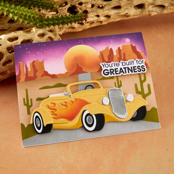 Spellbinders Highway Horizons-desert Layered Stencils By Mindy Eggen