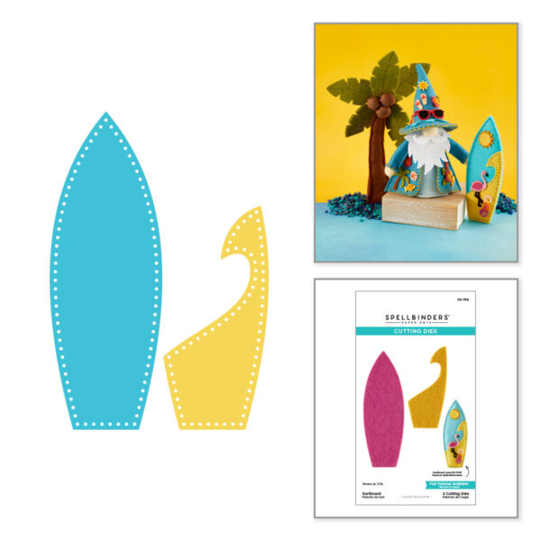 Spellbinders Surfboard Etched Dies By Sandi Maciver