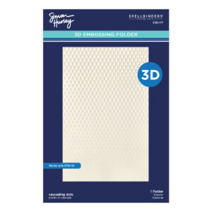 Spellbinders Cascading Dots 3D Embossing Folder By Simon Hurley