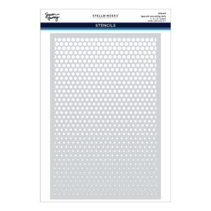 Spellbinders Layered Cascading Dots Stencil By Simon Hurley