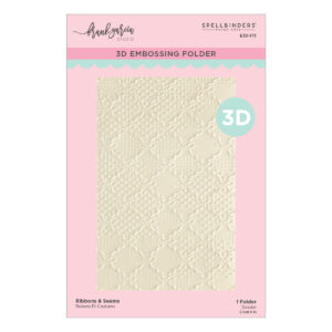 Spellbinders Ribbons & Seams 3D Embossing Folder By Frank Garcia