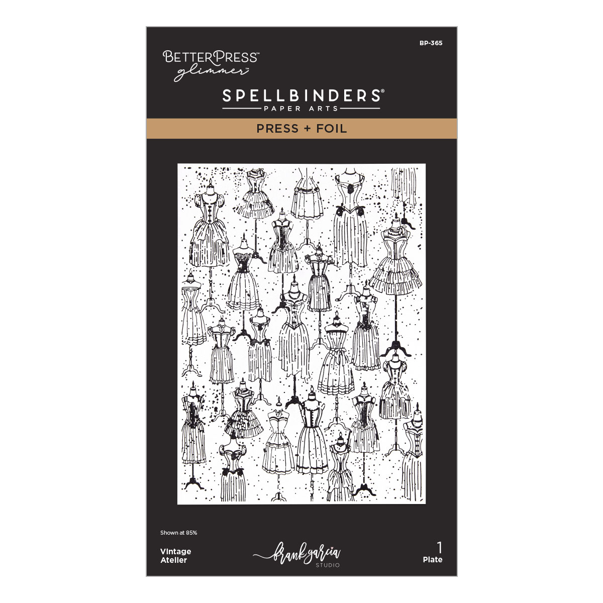 Spellbinders Vintage Atelier Press + Foil Plate By Frank Garcia