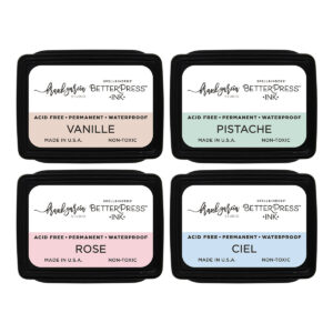 Spellbinders Blushing Macarons Betterpress Ink Mini Set By Frank Garcia - 4 Pack