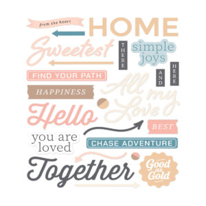 Spellbinders Rosie's Studio Clementine Puffy Stickers