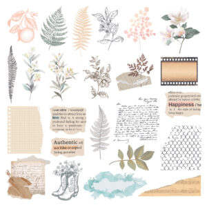 Spellbinders Rosie's Studio Clementine Diecut Clear Stickers