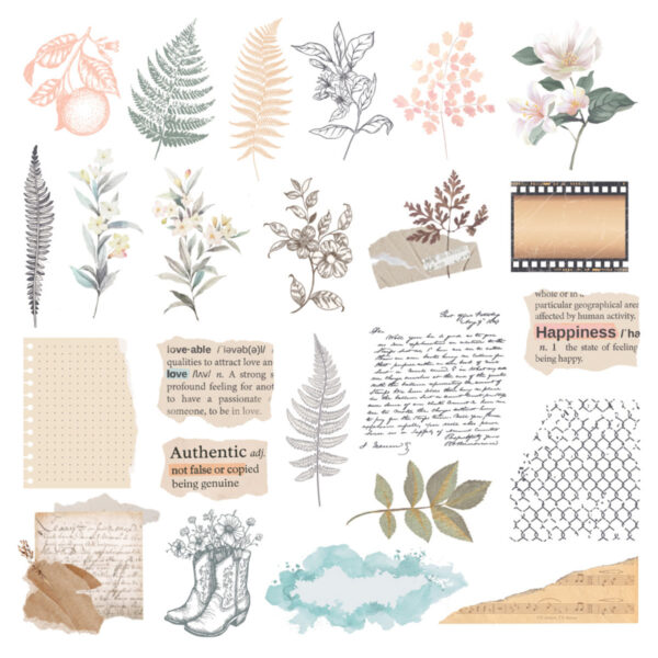 Spellbinders Rosie's Studio Clementine Diecut Clear Stickers