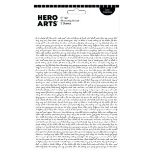 Hero Arts Birdsong Script Hero Transfers
