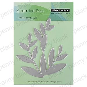 Penny Black Die Blooming Greenery