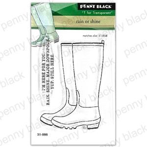 Penny Black Clear Stamp Rain or Shine