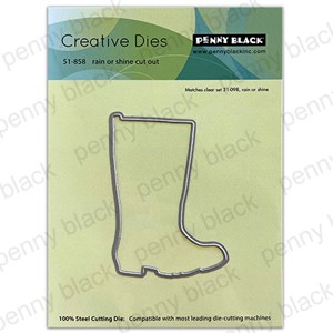 Penny Black Die Rain or Shine Cut Out