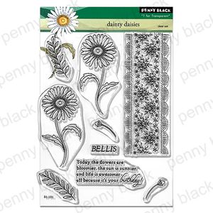 Penny Black Clear Stamp Dainty Daisies