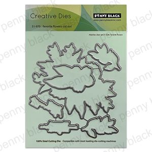 Penny Black Die Favorite Flowers Cut Out
