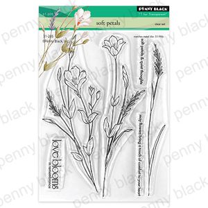 Penny Black Clear Stamp Soft Petals