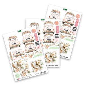 Katy Sue Die Cut Decoupage – Just Married (Pack of 3)
