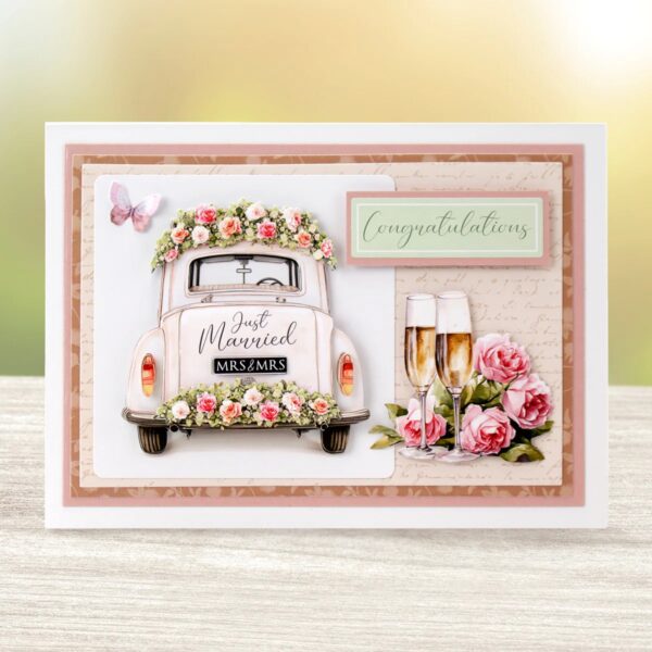 Katy Sue Die Cut Decoupage – Just Married (Pack of 3)