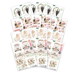 Katy Sue Die Cut Decoupage – Forever & Always 12 Sheets 7 Designs