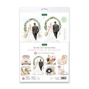 Katy Sue Die Cut Decoupage – Forever & Always 12 Sheets 7 Designs