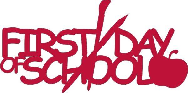 Petticoat Parlor First Day of School Red