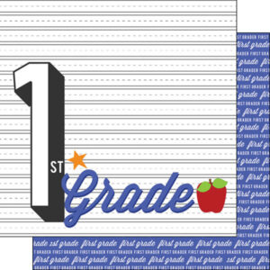 SCRAPBOOK CUSTOMS GRADES 12X12 1ST GRADE