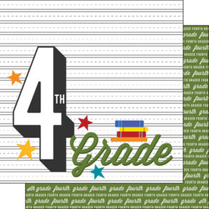 SCRAPBOOK CUSTOMS GRADES 12X12 4TH GRADE