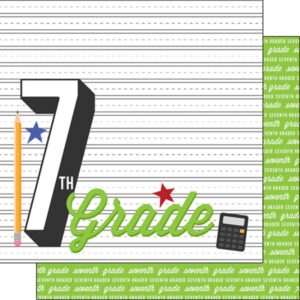 SCRAPBOOK CUSTOMS GRADES 12X12 7TH GRADE