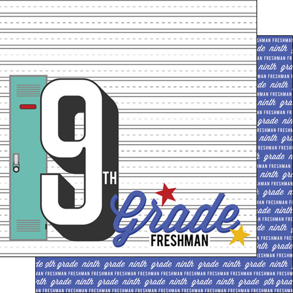 SCRAPBOOK CUSTOMS GRADES 12X12 9TH GRADE