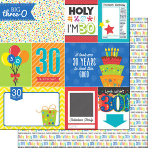 SCRAPBOOK CUSTOMS 12X12 BIRTHDAY 30th