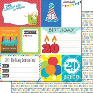 SCRAPBOOK CUSTOMS 12X12 BIRTHDAY 20TH