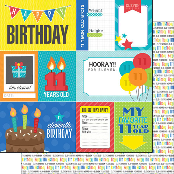 SCRAPBOOK CUSTOMS 12X12 BIRTHDAY 11TH