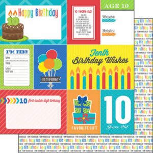 SCRAPBOOK CUSTOMS 12X12 BIRTHDAY 10TH
