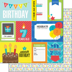 SCRAPBOOK CUSTOMS 12X12 BIRTHDAY 7TH