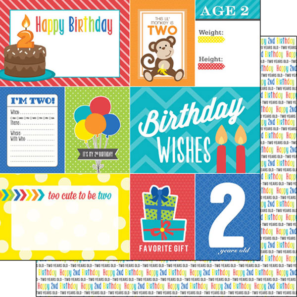 SCRAPBOOK CUSTOMS 12X12 BIRTHDAY 2ND