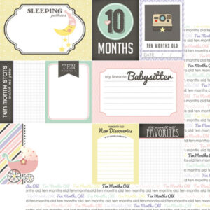 SCRAPBOOK CUSTOMS 12X12 BABY GIRL 10TH MONTH